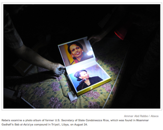 Illustration for article titled Qaddafi's Condoleezza Rice Photo Album